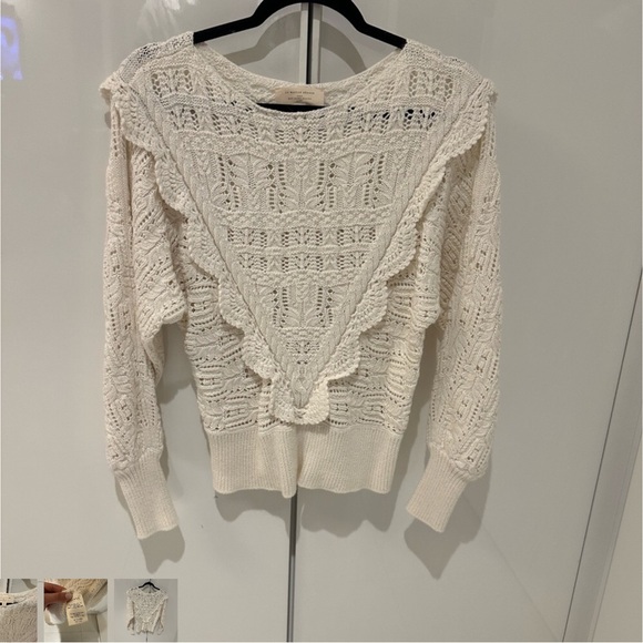 Sezane Alayna Sweater Ecru PERFECT - Picture 5 of 5